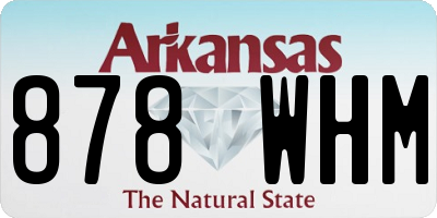 AR license plate 878WHM