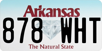 AR license plate 878WHT