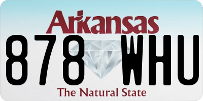 AR license plate 878WHU