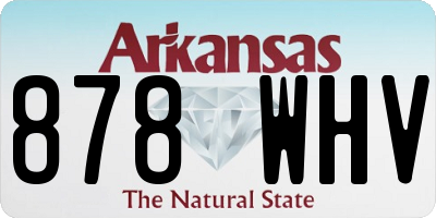 AR license plate 878WHV