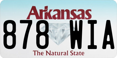 AR license plate 878WIA