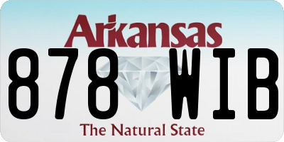 AR license plate 878WIB