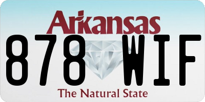 AR license plate 878WIF