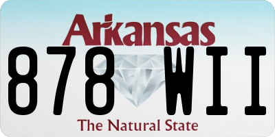 AR license plate 878WII
