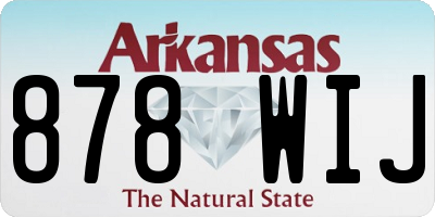 AR license plate 878WIJ