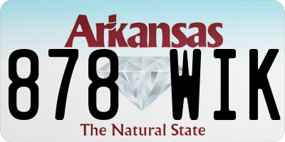 AR license plate 878WIK