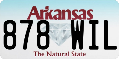 AR license plate 878WIL