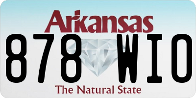 AR license plate 878WIO