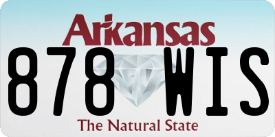 AR license plate 878WIS