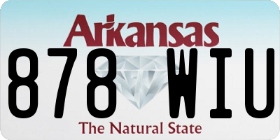 AR license plate 878WIU