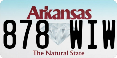 AR license plate 878WIW