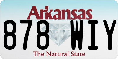 AR license plate 878WIY