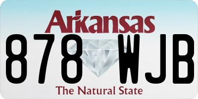 AR license plate 878WJB