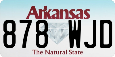 AR license plate 878WJD