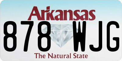AR license plate 878WJG