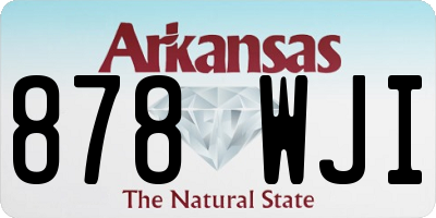 AR license plate 878WJI