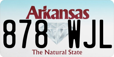 AR license plate 878WJL