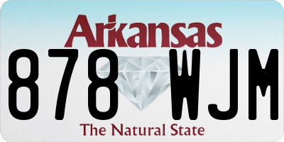 AR license plate 878WJM