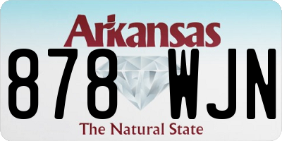 AR license plate 878WJN