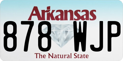 AR license plate 878WJP
