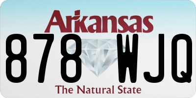AR license plate 878WJQ