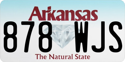 AR license plate 878WJS