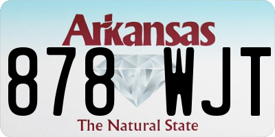 AR license plate 878WJT