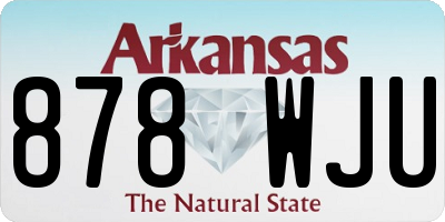 AR license plate 878WJU
