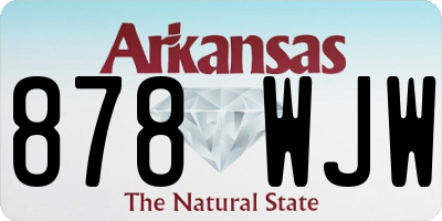 AR license plate 878WJW