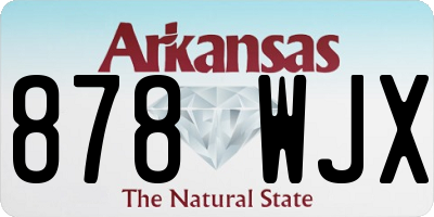 AR license plate 878WJX