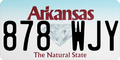 AR license plate 878WJY