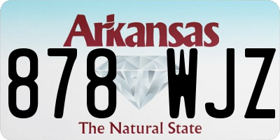 AR license plate 878WJZ