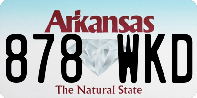 AR license plate 878WKD