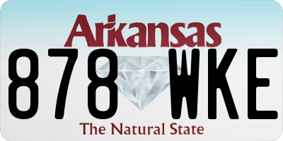 AR license plate 878WKE