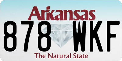AR license plate 878WKF