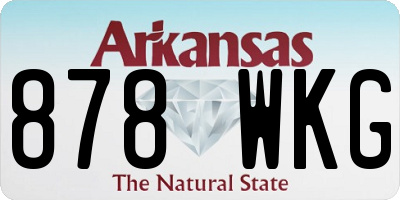 AR license plate 878WKG
