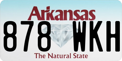 AR license plate 878WKH
