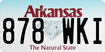 AR license plate 878WKI