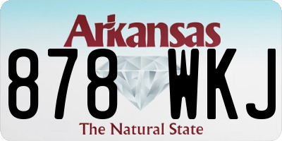 AR license plate 878WKJ