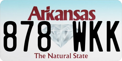 AR license plate 878WKK