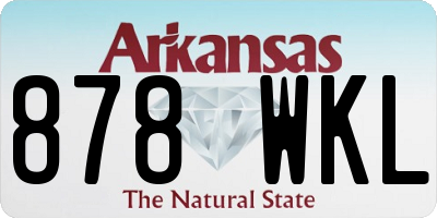 AR license plate 878WKL