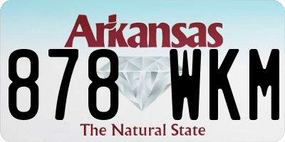 AR license plate 878WKM
