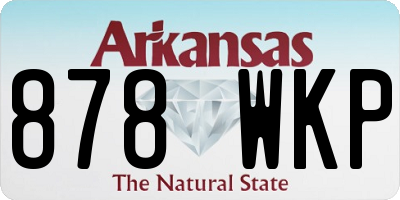 AR license plate 878WKP