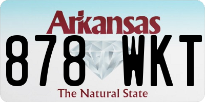 AR license plate 878WKT