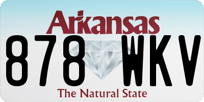 AR license plate 878WKV