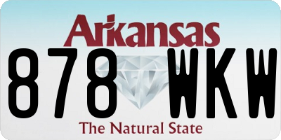 AR license plate 878WKW