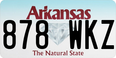 AR license plate 878WKZ