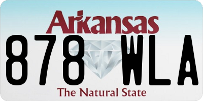 AR license plate 878WLA