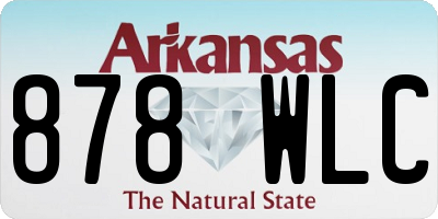 AR license plate 878WLC