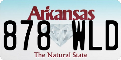 AR license plate 878WLD